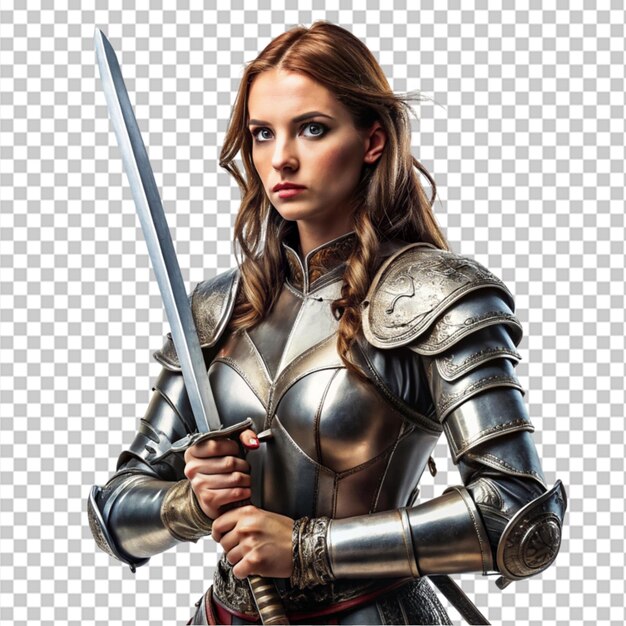 Gorgeous lady wear armor