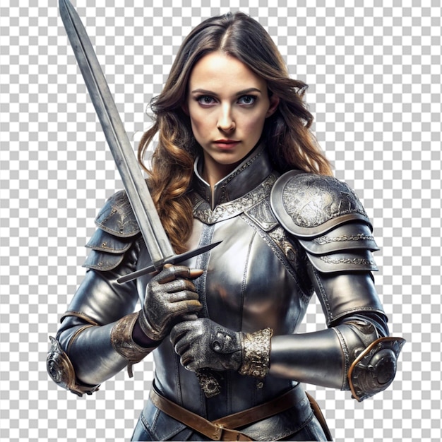 Gorgeous lady wear armor