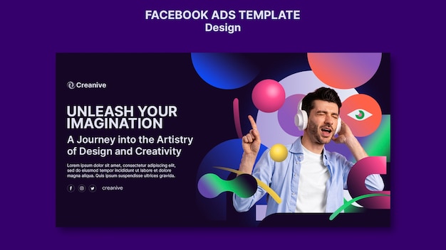 PSD gradient design template