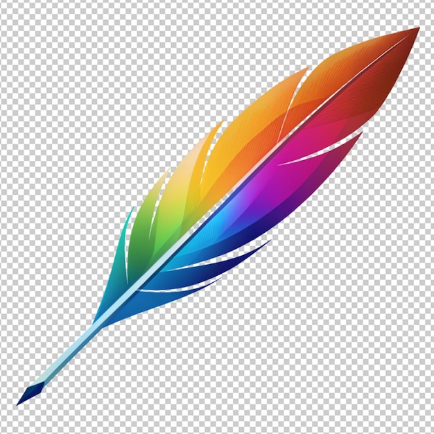 gradient feather on transparent background