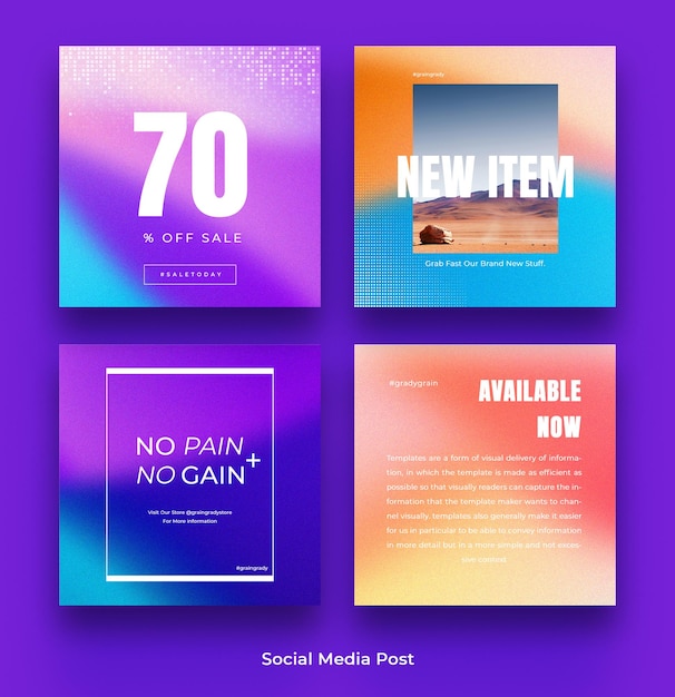 Gradient Instagram Post Mockup