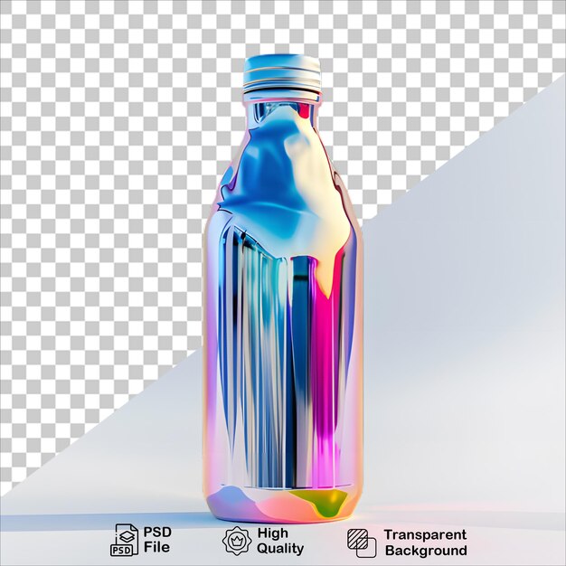 Gradient Metallic Water Bottle in Purple and Blue