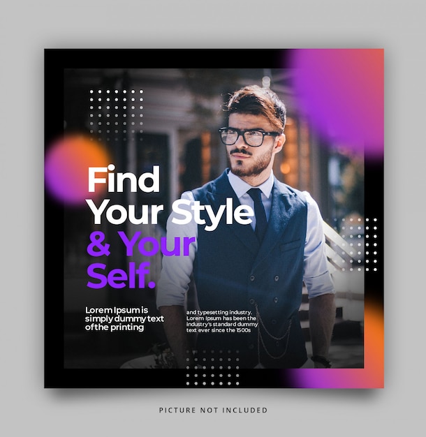 Gradient Modern Dynamic Instagram Post Feed Template