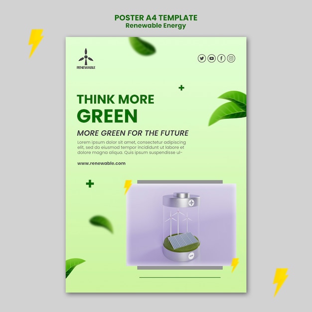 PSD gradient renewable energy design template