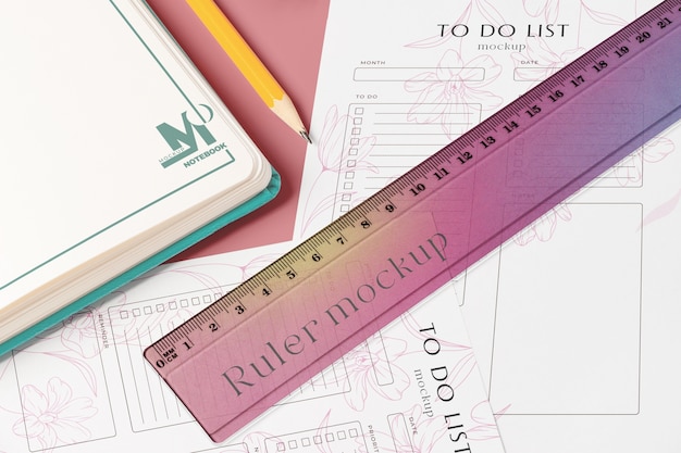 Gradient ruler mockup