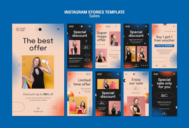 Gradient sales discount instagram stories