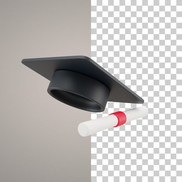 graduate 3d illustration