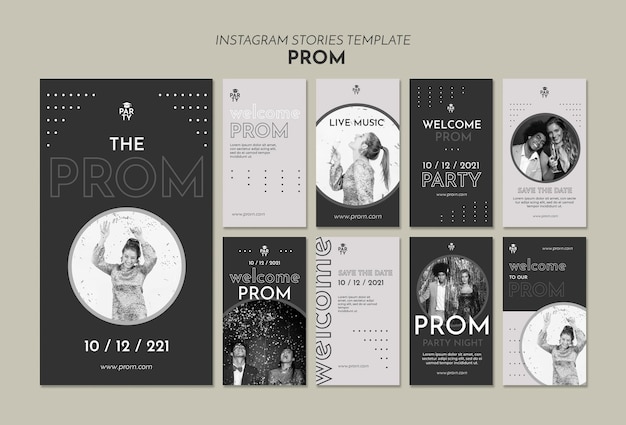 Graduation prom instagram story templates