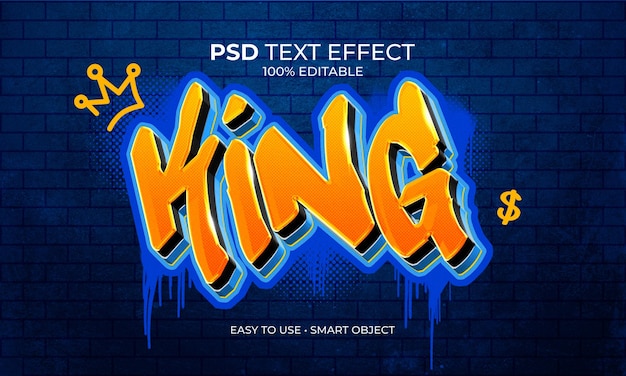 GRAFFITI KING TEXT EFFECT