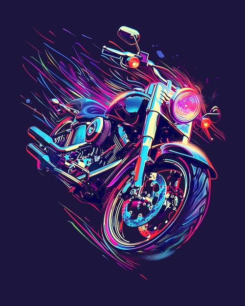 graffiti motorcycle t shirt design background