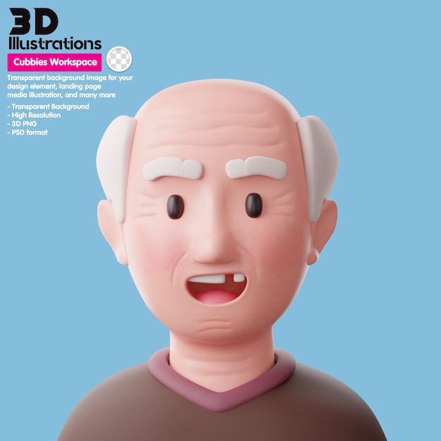 Grand Father Meta People 3D Avatar