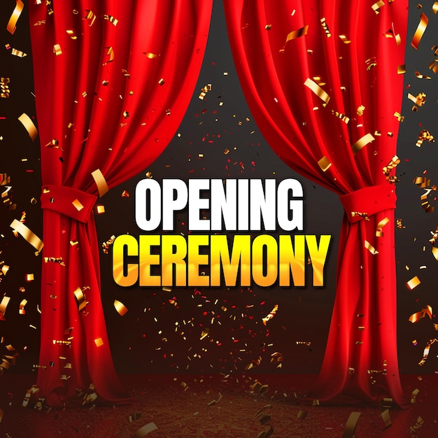 grand opening Background with colorful balloons Ribbon and Scissors