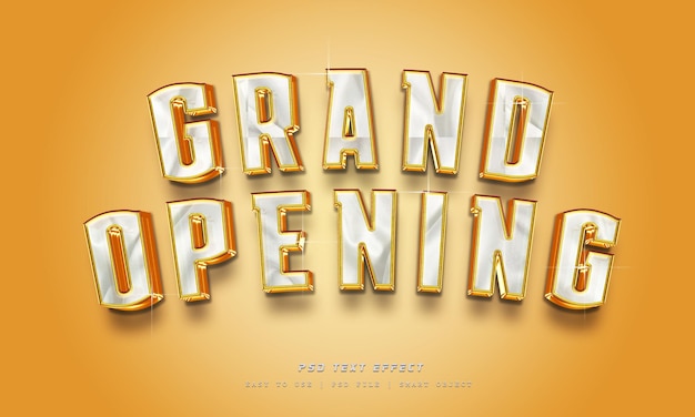 Grand Opening editable text effect