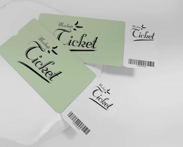 Grand opening event ticket mockup