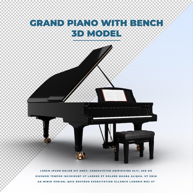 Grand Piano with Bench