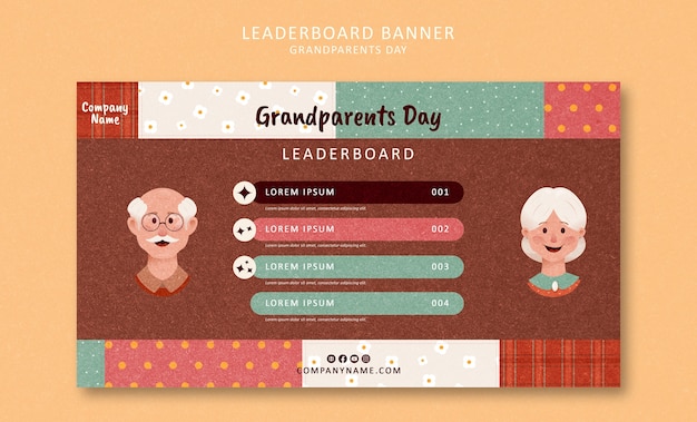 PSD grandparents day  template design