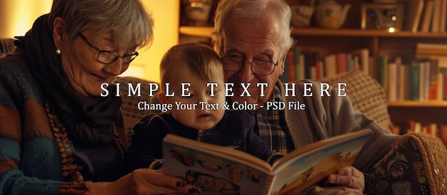 PSD grandparents reading to grandchild