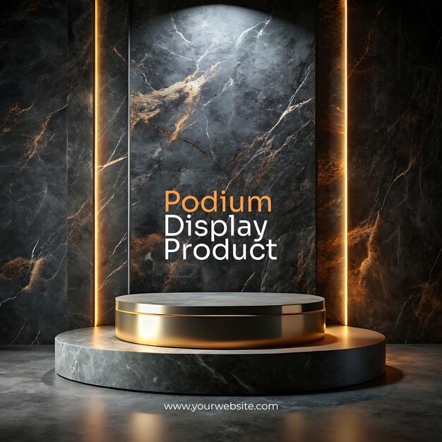 PSD granite grandeur minimalist stage for spa displays