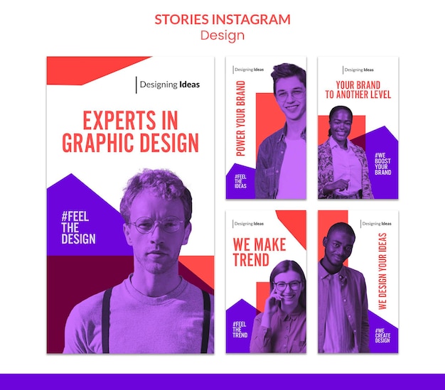 Graphic design experts instagram stories