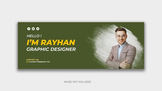 PSD graphic design facebook cover template digital marketing cover