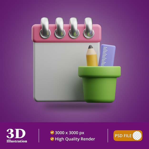 Graphic designer tools illustration 3d