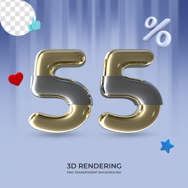 Graphic Element Number 55 3d rendering