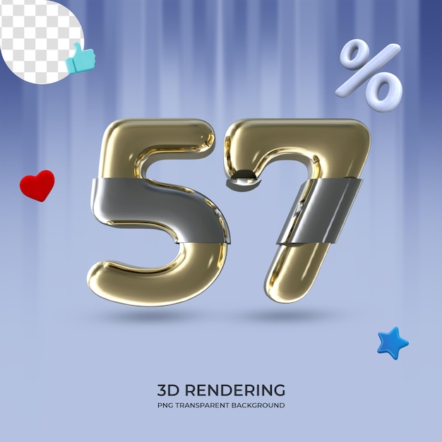 Graphic Element Number 57 3d rendering