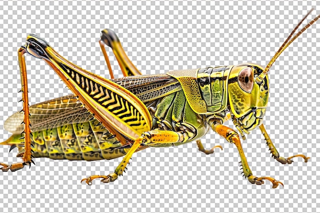 PSD grasshopper alone on transparent background