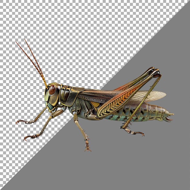 Grasshopper on Transparent Background Ai Generated