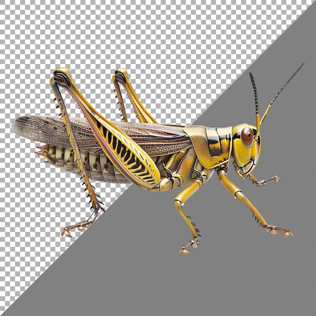 Grasshopper on Transparent Background Ai Generated