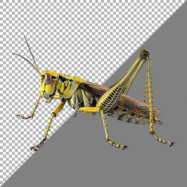 Grasshopper on Transparent Background Ai Generated