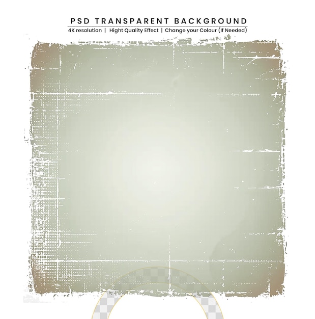 Gray grunge on Transparent Background