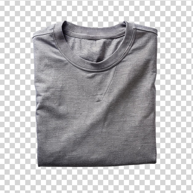 Gray polo shirt isolated on transparent background