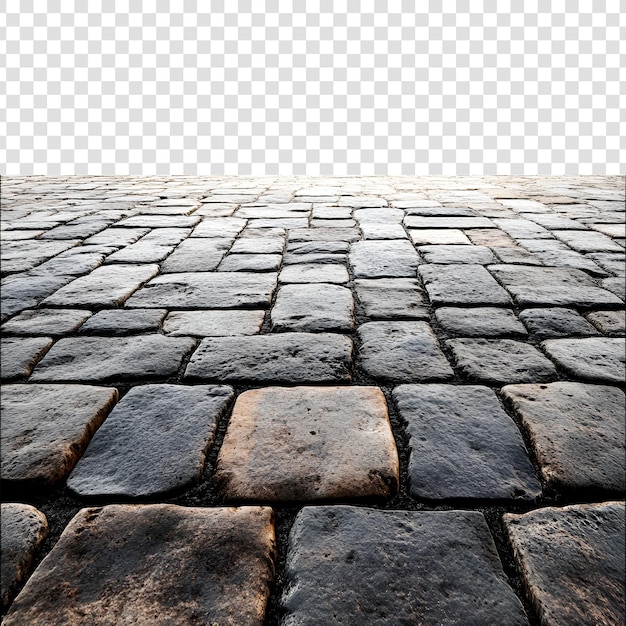 A gray stone floor with a white background