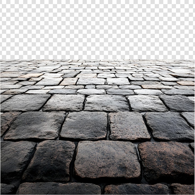 A gray stone floor with a white background