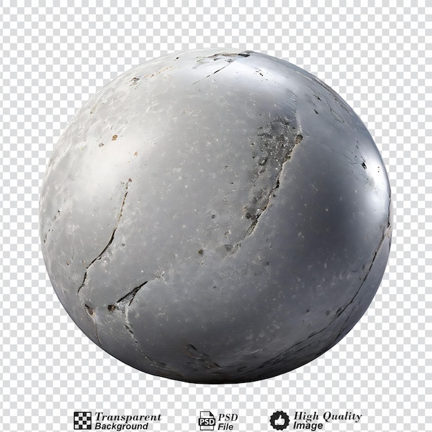 gray stone isolated on transparent background