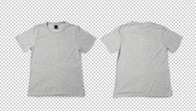 Gray T shirt mockup Realistic tshirt