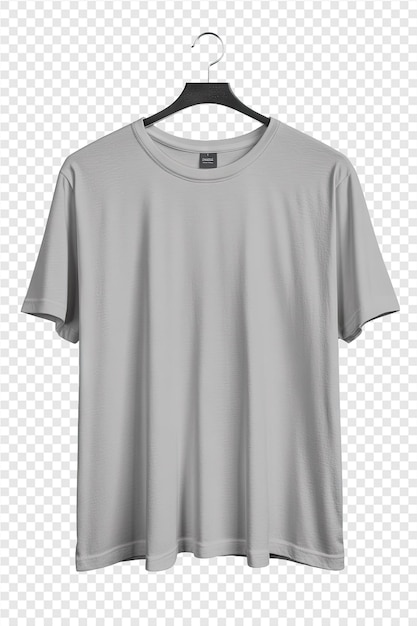 a gray t shirt with a black and white logo