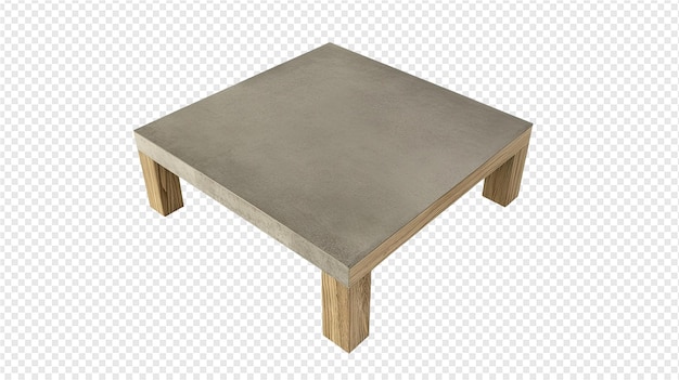 PSD a gray table with a square top that has a square top that says no longer