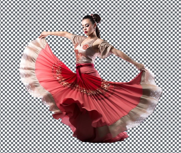 Great Participating in Traditional Handkerchief Dancing isolated on transparent background