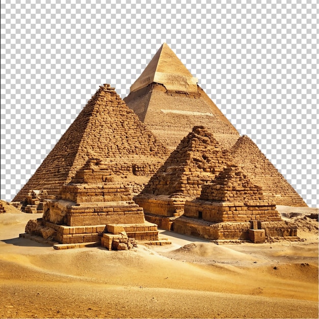 PSD great pyramid of egypt and ancient city made