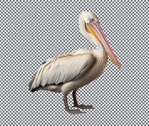 PSD great white pelican pelecanus isolated on transparent background