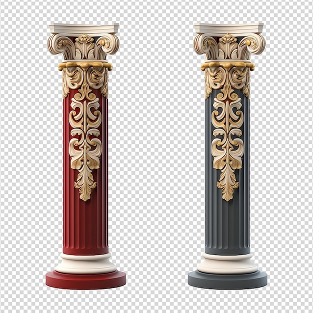 Greek column isolated on transparent background png