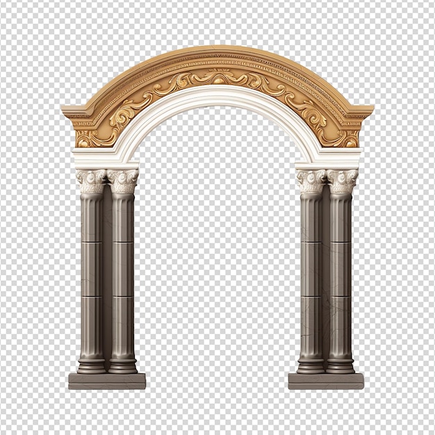 Greek column isolated on transparent background png