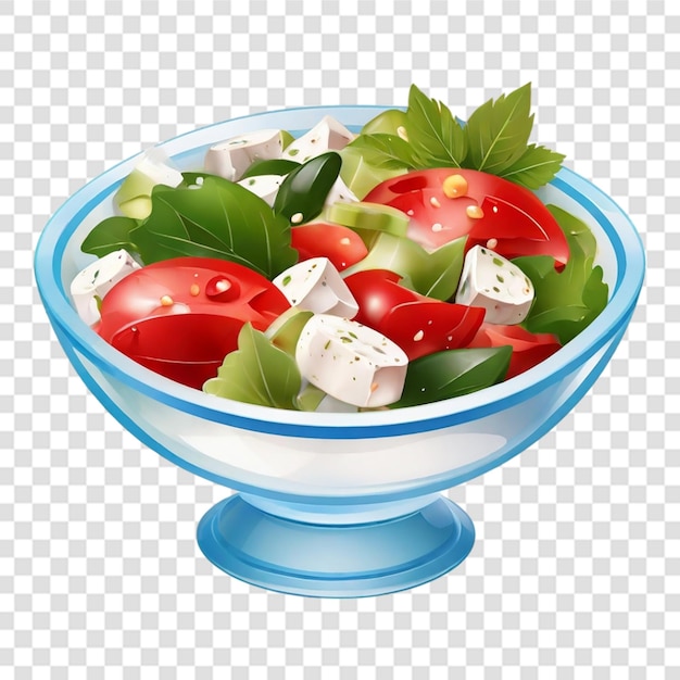 PSD greek salad png transparent background