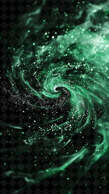 a green abstract background with a green and black background