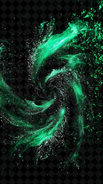 a green abstract fractal image of a green abstract background