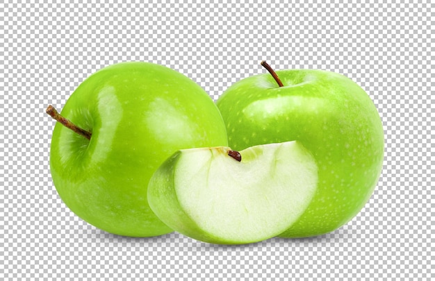 Green Apple Isolated on alpha layer