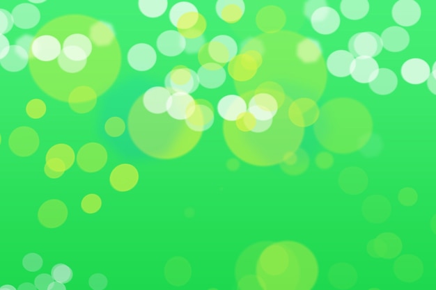 Green background with a Bokeh PSD