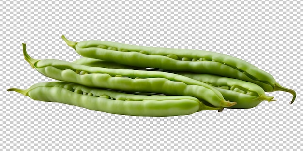 PSD green beans png psd isolated transparent background 3d render